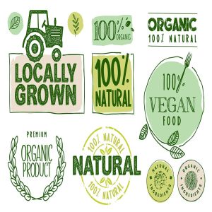 有机食品贴纸和标签设计模板素材 Organic Food Stickers and Labels Collection插图2