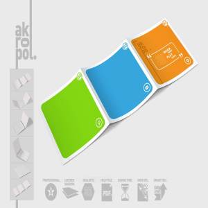 高品质的正方形三折页展示样机 Square Trifold Brochure Mock-up [psd]