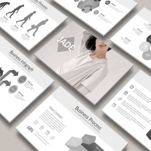商业规划/市场规划PPT幻灯片模板下载 JADE Powerpoint Template