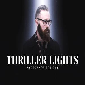 焦点灯光特效PS动作 Thriller Lights Photoshop Actions