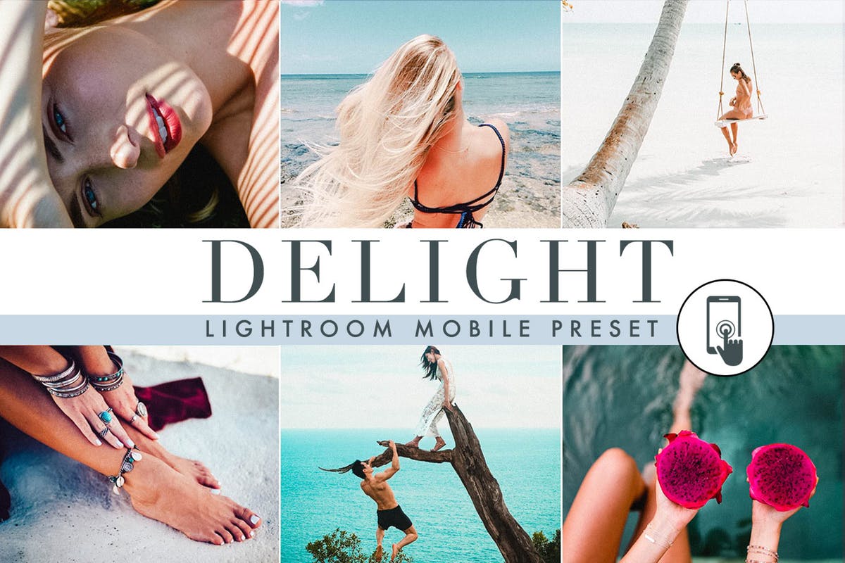 舒适温暖夏日旅行照片效果处理LR预设 Delight – Summer – Lightroom Mobile Preset