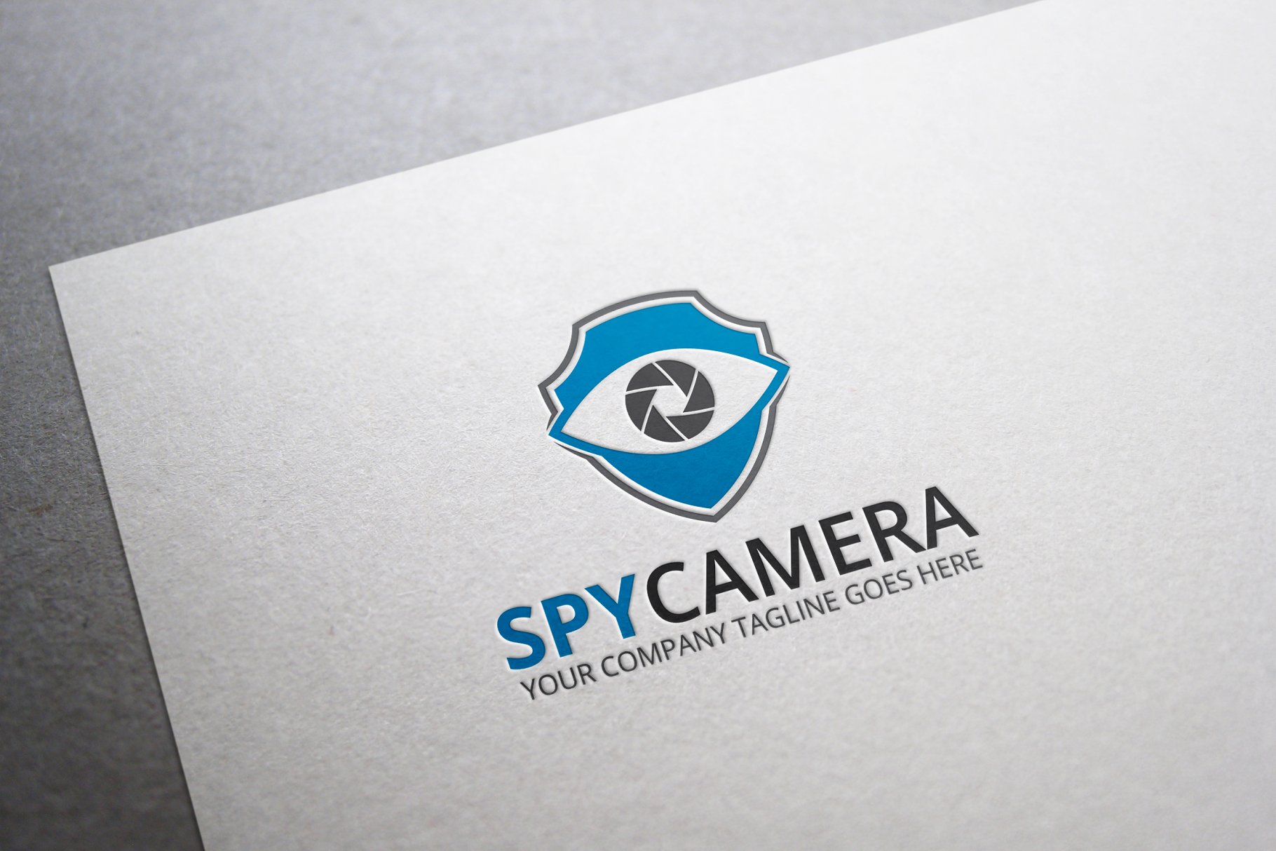 监控摄像设备品牌Logo模板 Spy Camera Logo