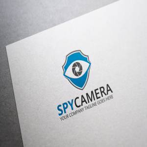 监控摄像设备品牌Logo模板 Spy Camera Logo