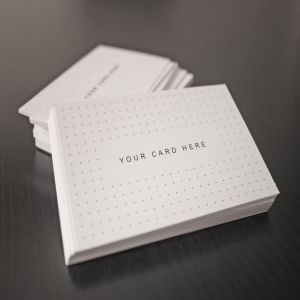 企业名片设计堆叠预览样机模板 Flyer and Business Card Clean Realistic Mockups插图1