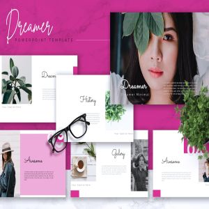现代设计风格品牌策划PPT幻灯片模板 DREAMER – Powerpoint Template