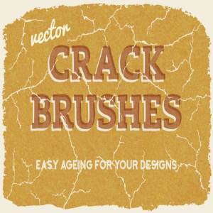 矢量裂纹AI笔刷 Vector Crack Brushes