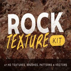 67款真实逼真石头纹理&笔刷 Rock Texture Kit – Seamless Textures