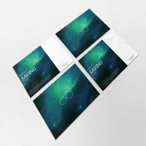 双面传单设计平铺视图样机模板v4 Flyer Mockup 4