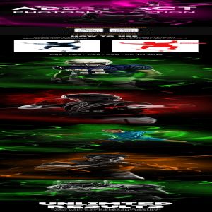 抽象视觉色彩艺术PS动作 Abstract Photoshop Action