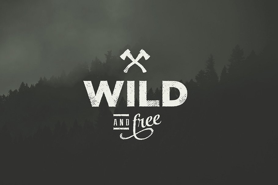 磨损怀旧色调字体效果PS样式 Old Tones