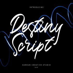 英文签名手写字体下载 Destiny Script Font
