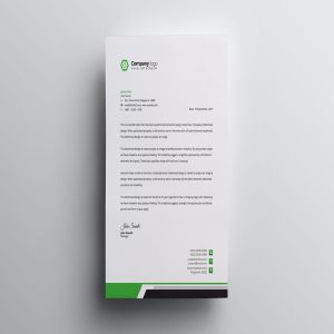 信息科技企业信封设计模板v1 Letterhead插图2
