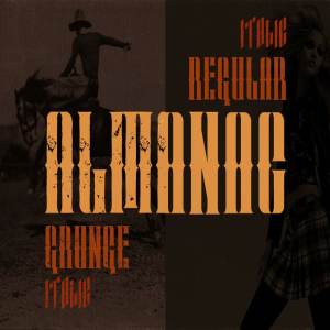 4款复古效果海报标题字体下载 Almanac – 4 Vintage Style Fonts