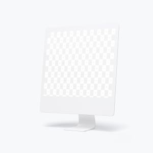 iMac一体机高清屏幕网页UI设计效果右视图样机 Clay iMac 27” Mockup, Right View插图2