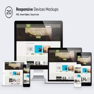 多设备响应式页面展示样机 Responsive Screen Mockup Devices