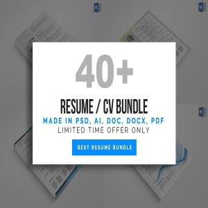 40个多功能的所有格式的个人简历设计模板大集合