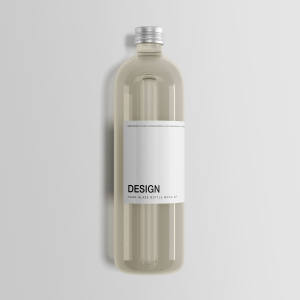 经典玻璃瓶外观设计图样机模板 Classic Glass Bottle Mockup