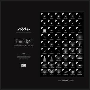 RM出品-灯光光线效果PS笔刷 RM Flare & Light插图3