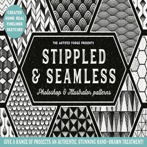 精致点画手绘图案纹理 Stippled & Seamless – Patterns