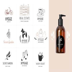 欧式手绘风格Logo设计模板 Hygge – premade logo collection插图3