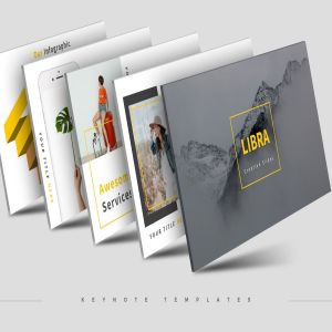 女性时尚主题Keynote演示文稿模板 Libra – Keynote Template