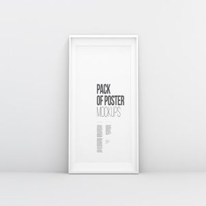 极简主义白色画框样机 Minimal Poster Mockups