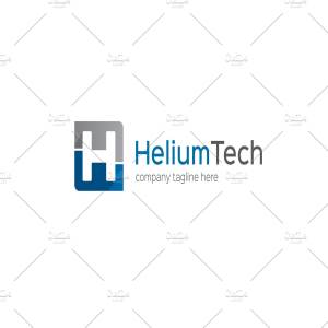创意字母Logo模板系列之字母H Helium Tech Letter H Logo插图2