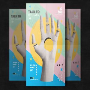 创意超现实设计风格海报传单模板 Creative Surreal Flyer Template