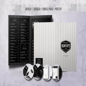 极简主义优雅西餐厅菜单设计模板套装 Minimal Elegant Menu Big Bundle