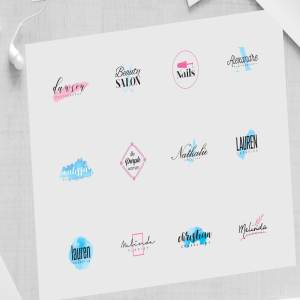 女性品牌商标设计Logo设计模板合集 LADYPOWER Feminine Branding Logo Set插图5