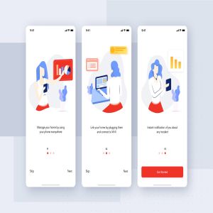 智能家居APP应用引导页设计SKETCH模板 Smart Home – Onboarding mobile app UI template