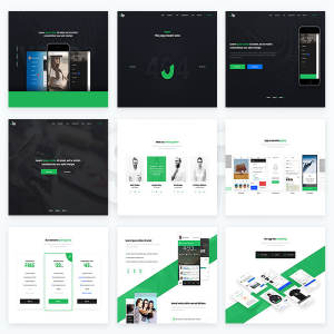 APP 产品官网 PSD 模板 VSApp PSD Template