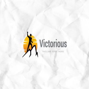 胜利标志Logo创意设计模板 Victory Logo Template插图2