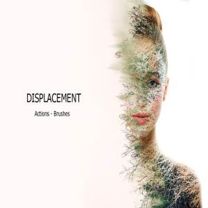 抽象化人脸照片处理 PS 动作 Displacement – Ps Actions