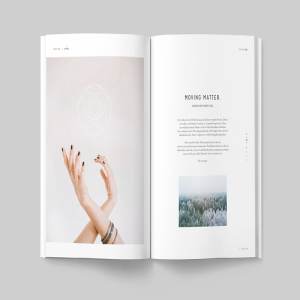 太空大自然主题杂志模板 LUMINA Magazine