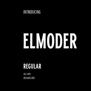 印刷排版平面设计适用英文无衬线字体[常规] ELMODER REGULAR