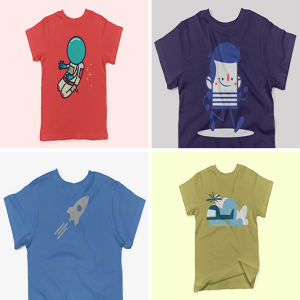 儿童短袖T恤图案印花设计展示样机 Toddler’s Short-Sleeve Mockup Pack