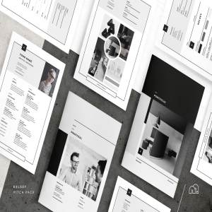 一套完美的简约项目提案模板 Kelsey – Pitch Pack