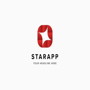 星级APP评选Logo标志设计模板素材 Star App Logo Template