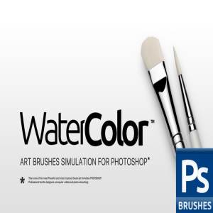 RM出品水彩画笔笔画笔迹PS笔刷包 RM Watercolor