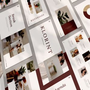 简约时尚风产品发布/项目融资PPT幻灯片模板 Klorint Powerpoint