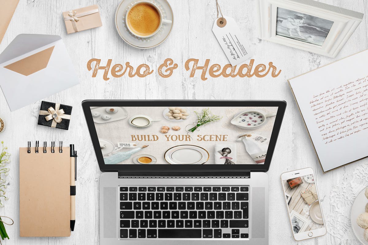 超级巨无霸Banner&Header场景设计套装 Countryside Mockup Creator