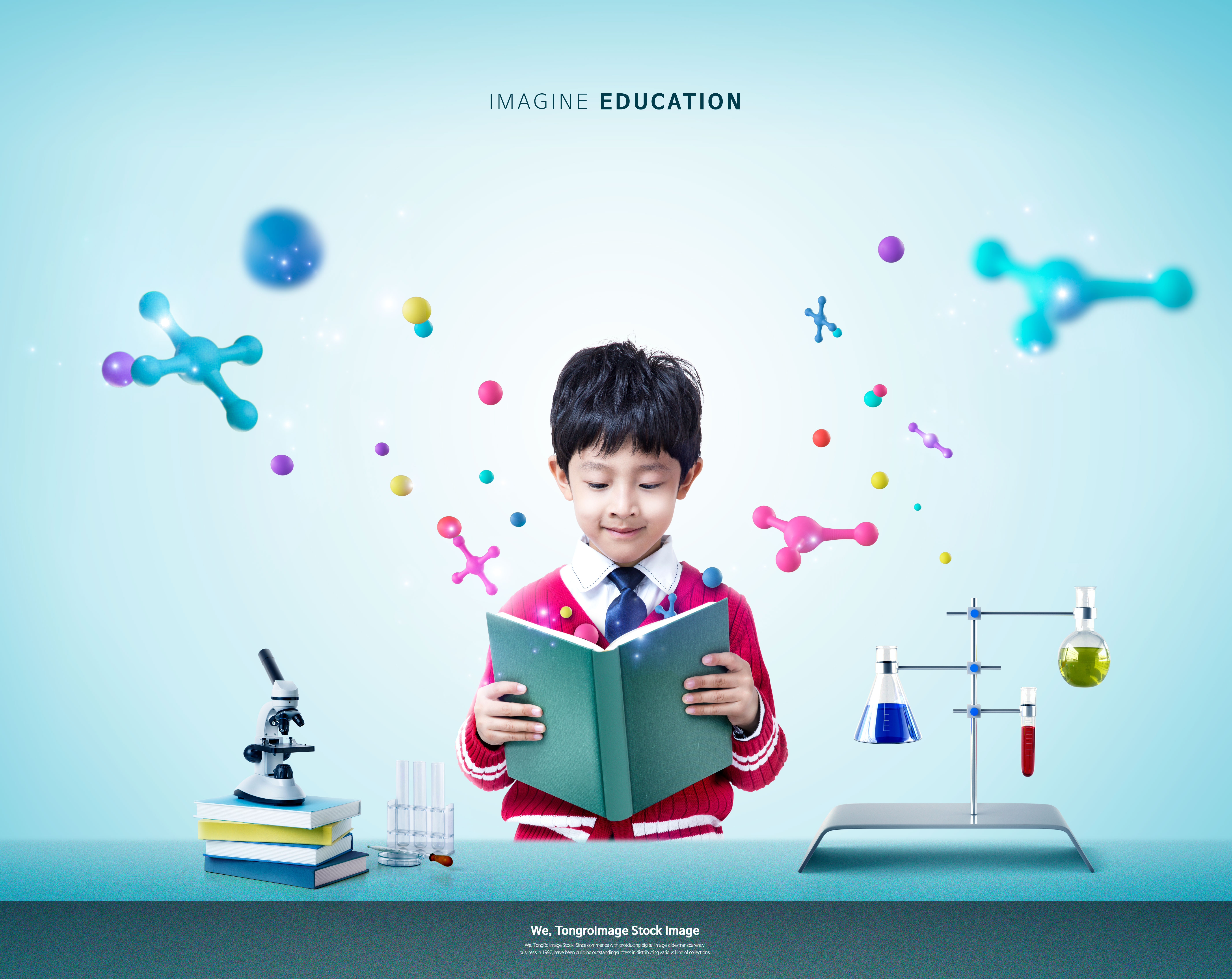 物理化学儿童知识拓展学习教育海报设计