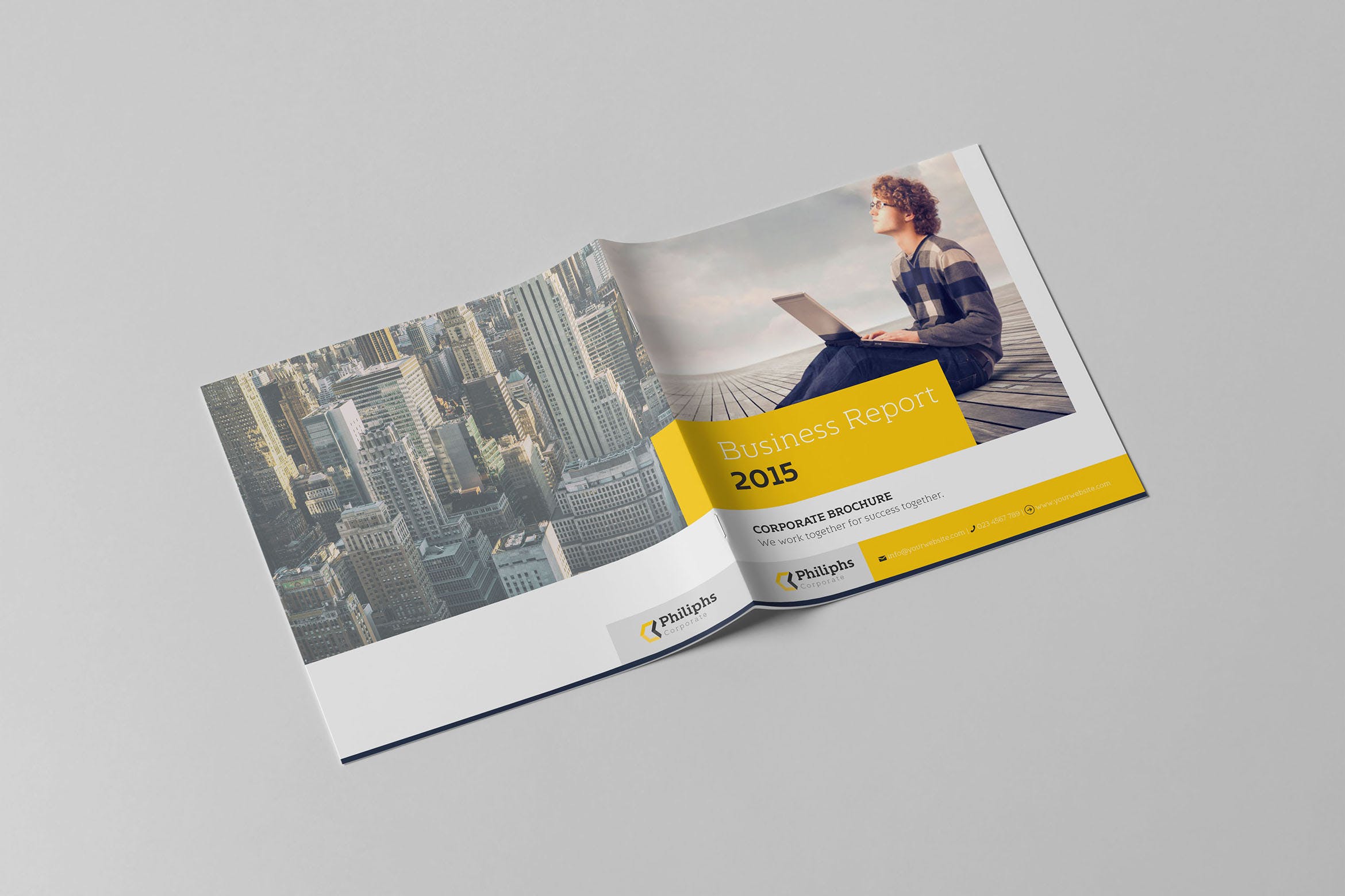 企业年度商业分析报告设计模板 Square Business Report