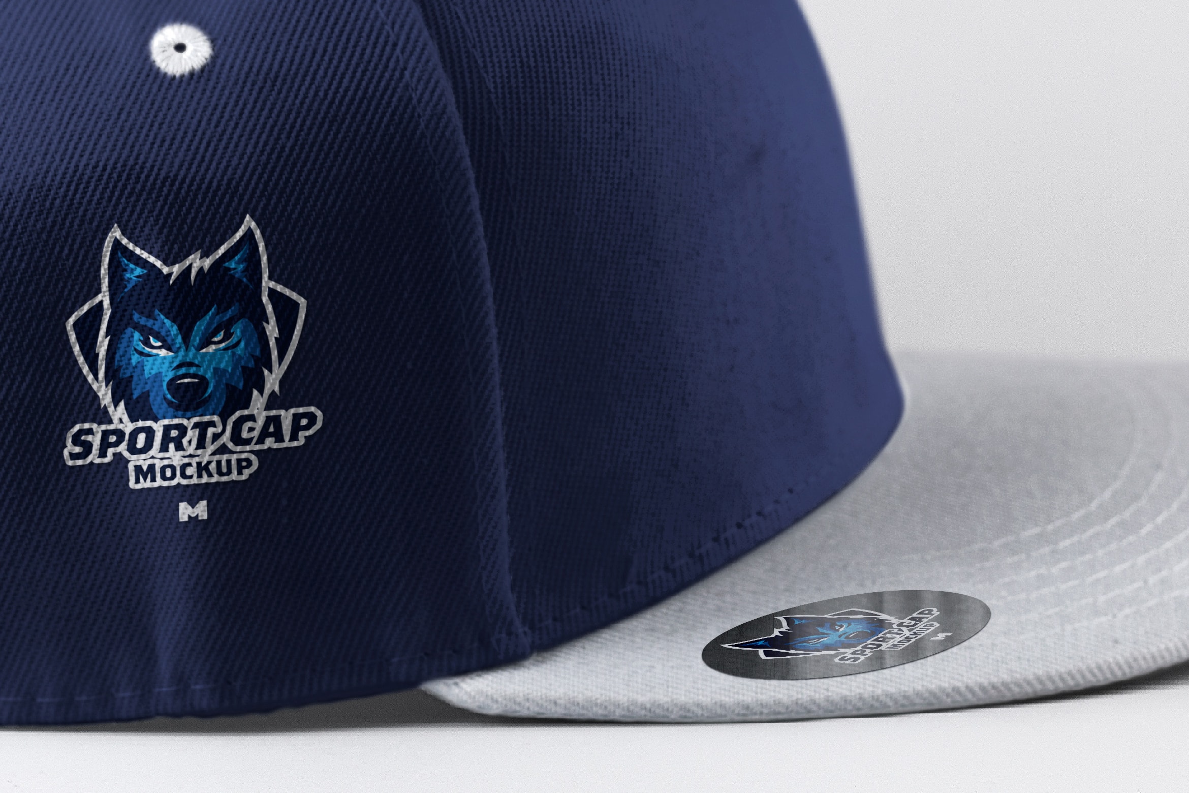 运动帽品牌侧视图设计样机01 Sports Cap Side View Mockup 01