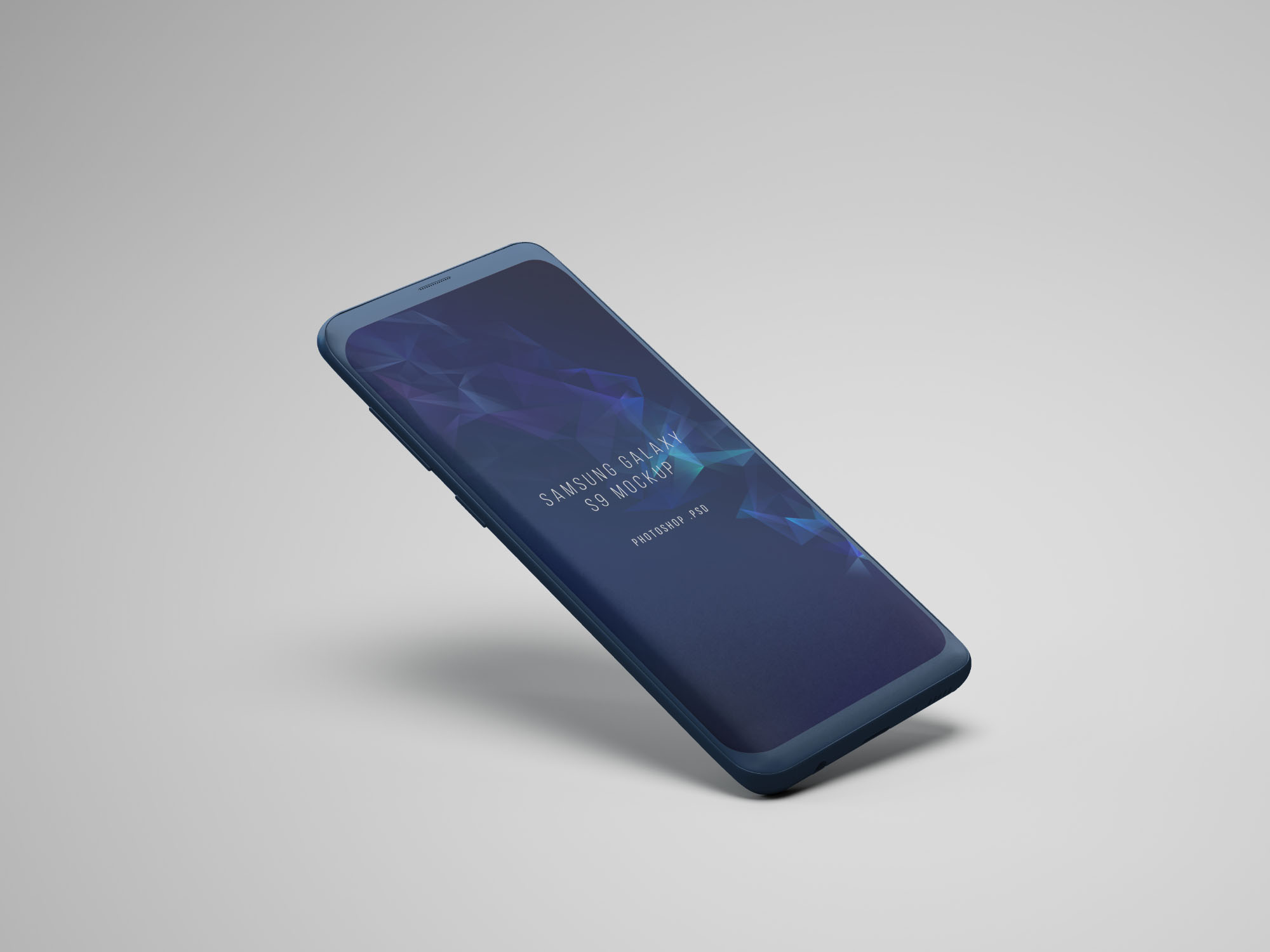 三星S9手机屏幕设计预览样机 Samsung S9 Phone Mockup