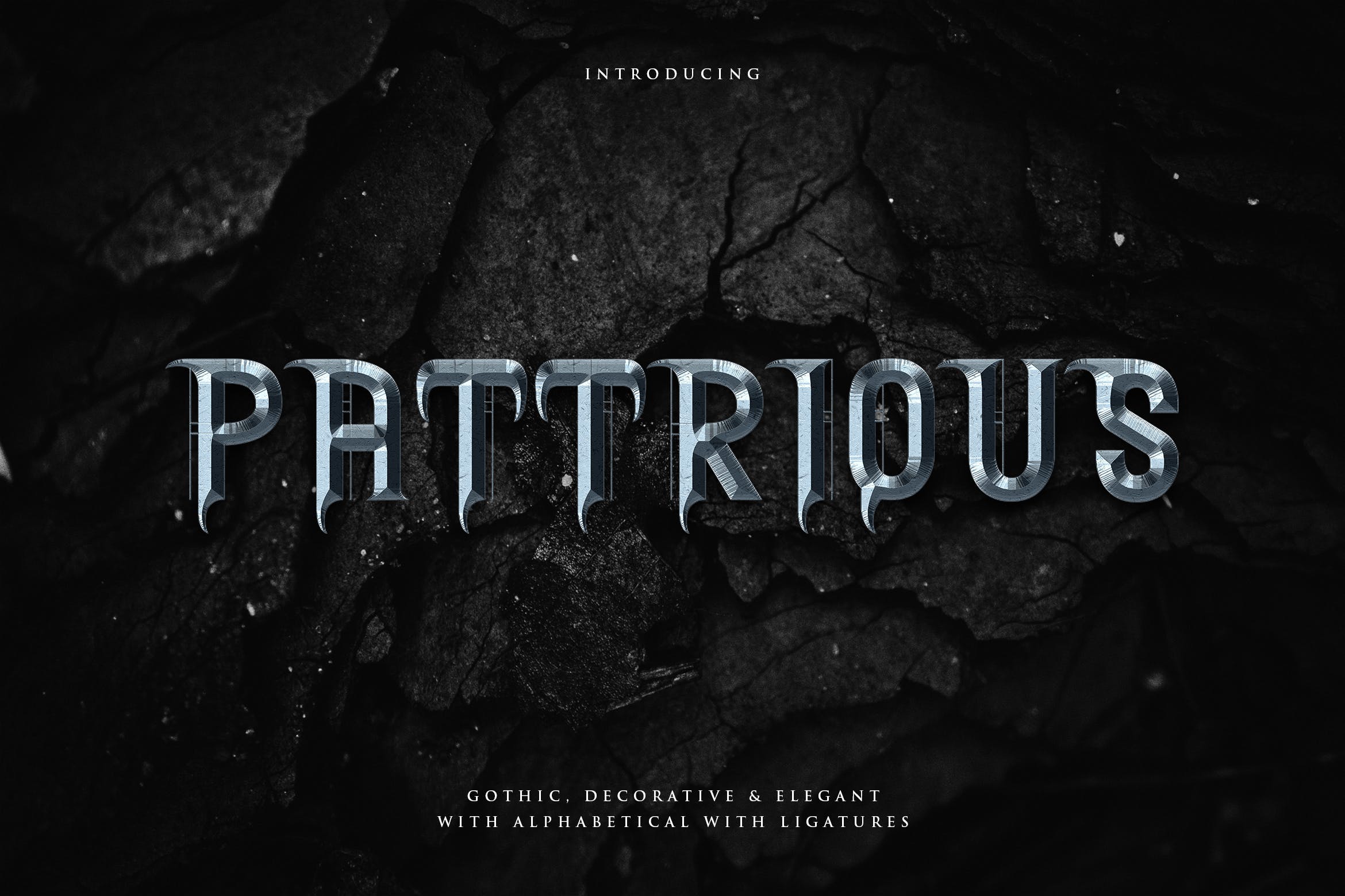 优雅哥特式英文衬线字体下载 Pattrious – Elegant Gothic Display Typeface