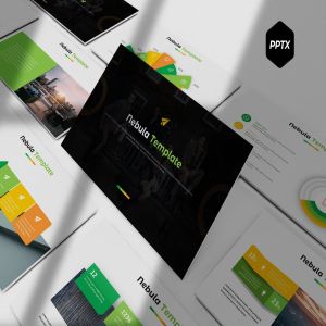 多种配色信息图表企业宣传PPT幻灯片素材 Nebula – Powerpoint Template