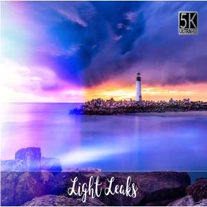 5K漏光效果叠层背景 5K Light Leaks Overlays