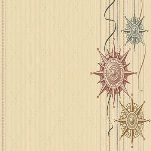 复古圣诞装饰品高清背景素材 Background With Christmas Ornaments